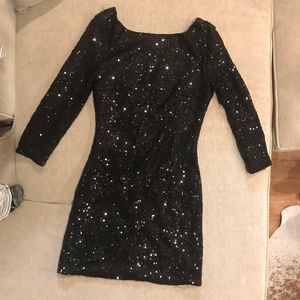 Black Sequins NYE dress